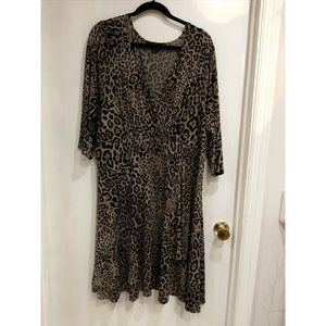 Karen Kane Leopard print dress, 3X